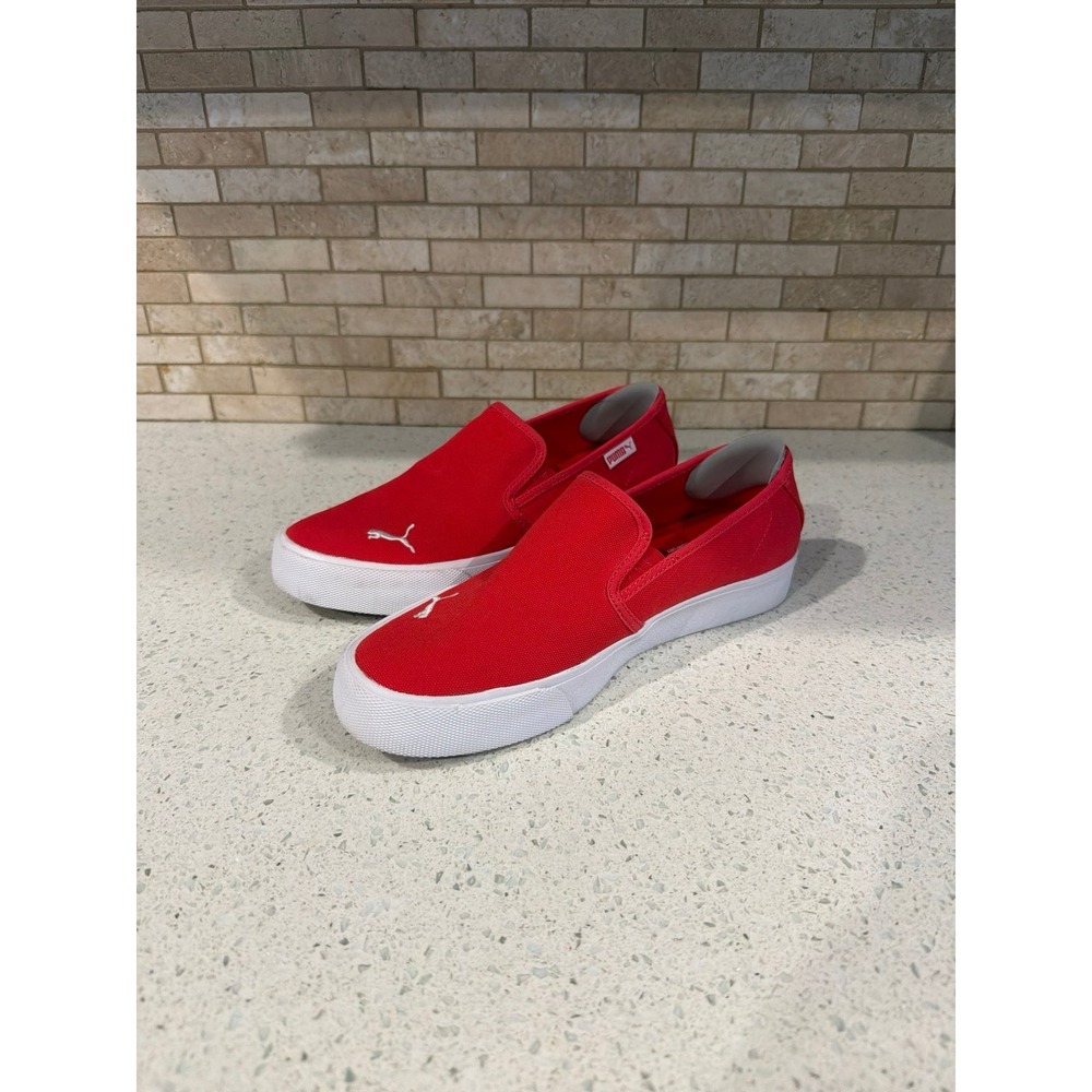 Puma Bari Cat Slip On Shoes‎ Red Womens Size 8 Sneakers